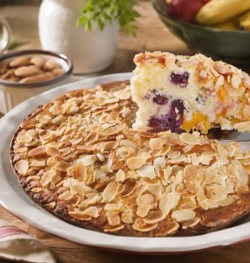 Golden Apricot & Blueberry Yoghurt Cake