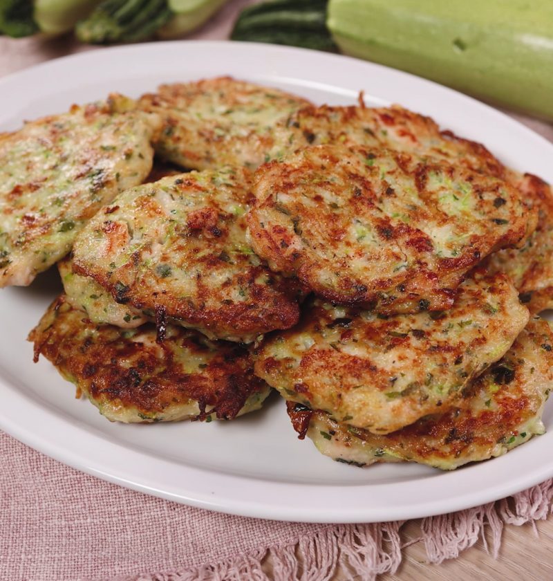 Zucchini and Chicken Fritters with Potato
