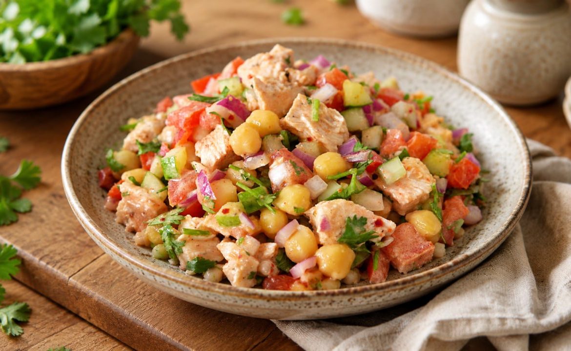 Zesty Chicken & Chickpea Garden Salad
