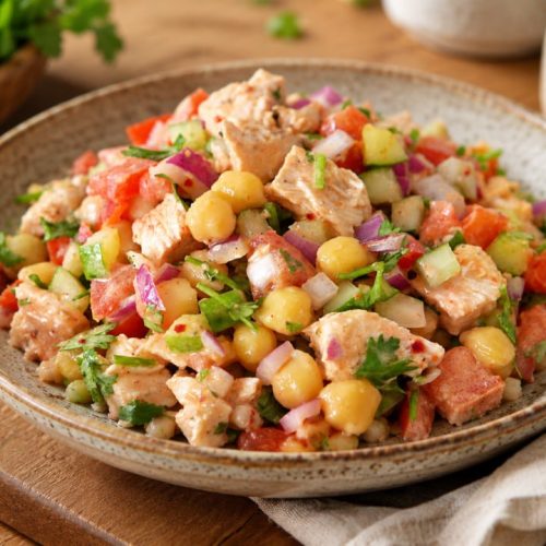 Zesty Chicken & Chickpea Garden Salad