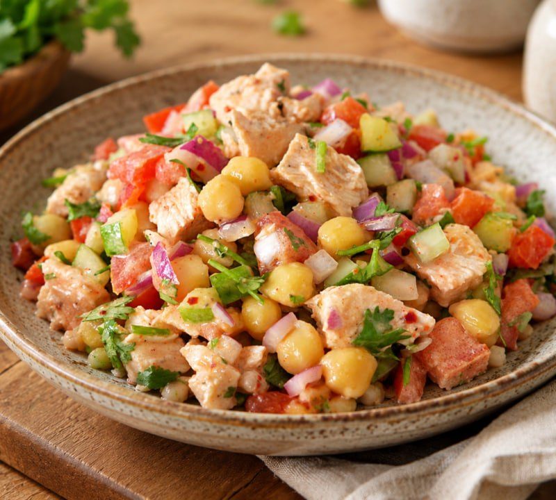 Zesty Chicken & Chickpea Garden Salad