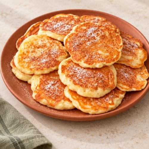 Apple Yogurt Pancakes with Lemon Zest