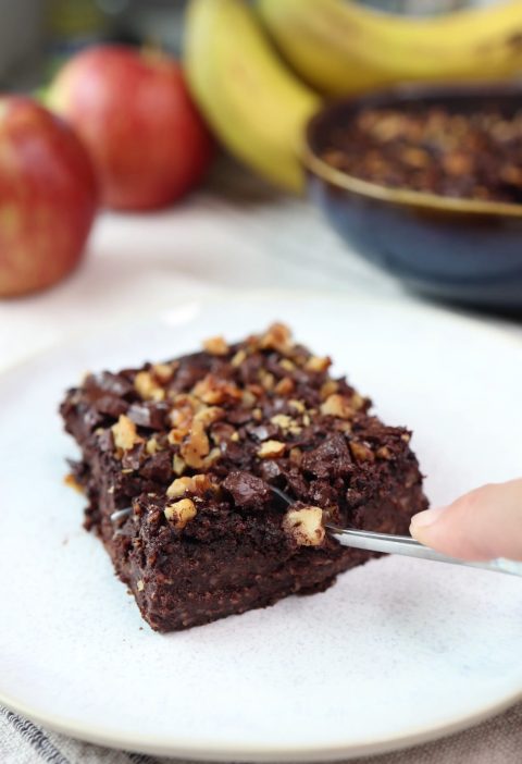 Chocolate Banana Baked Oatmeal